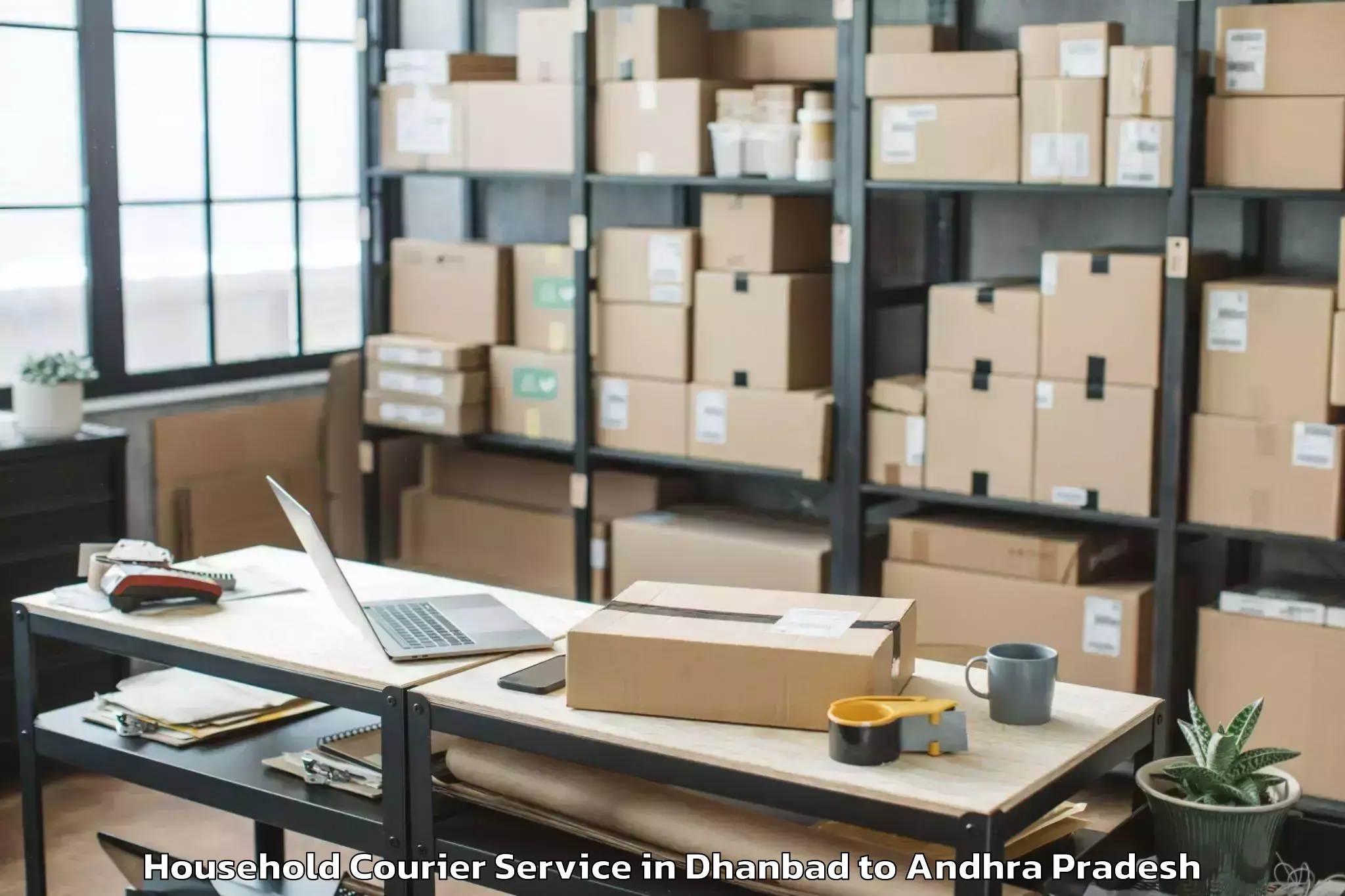 Easy Dhanbad to Sullurupeta Household Courier Booking